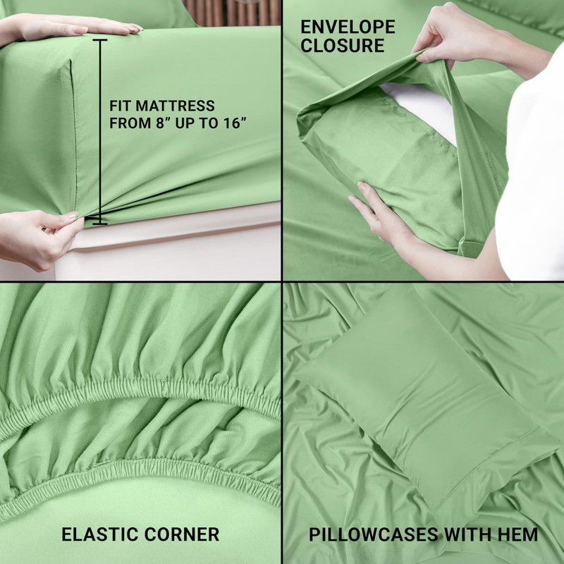 Utopia Bedding Twin XL Sheet Set – 3 Piece Bed