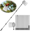 BURMONG 13.8 FT Fruit Picker Tool with Stainless Steel Pole