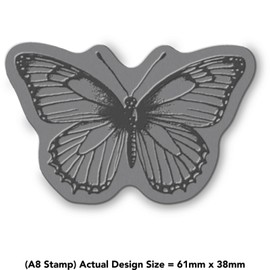 Azeeda 'Schmetterling mit offenen Flügeln' Unmontierter Gummistempel - für Basteln, Scrapbooking und Kartengestaltung - Größe A8 (RS00058934)