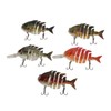 Segmented Fishing Lure Hard 6 Sections with High Carbon Treble