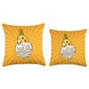 Parrot Poop On Your Enemies I Lutino Cockatiel Throw Pillow