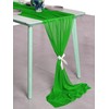 VDS 14ft Chiffon Table Runner 29x170 Inches Shimmer Sheer Centerpiece