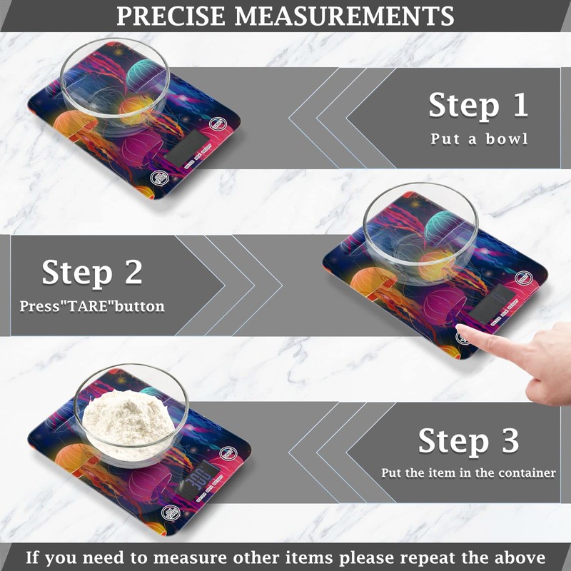 QwThum Food Scale Kitchen Digital Scale Food Ounces and Grams