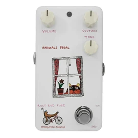 Animals Pedal Rust Rod Fuzz Rams Head Guitar Effector, Big Muff Type