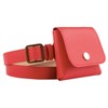 White Fang BT260 Women's Waist Mini Bag Pouch, Leather Belt,