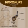 STALLION HARDWARE Antique Brass Caster Wheels 1 3/8Inch Wheel Diameter