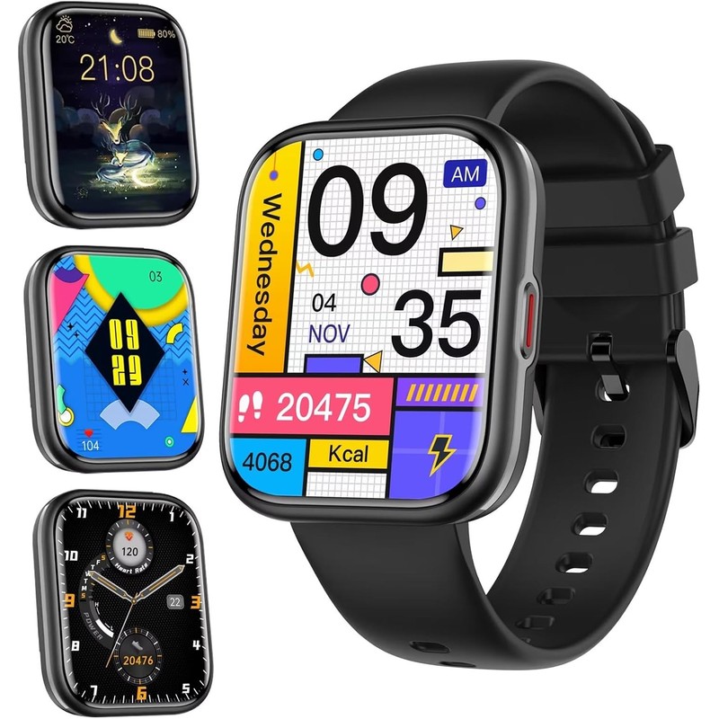 Reloj inteligente, multimodos deportivos con frecuencia cardíaca SpO2, resistente al