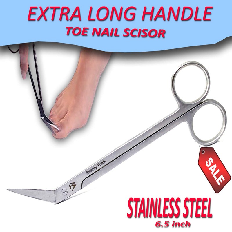 Extra Long Toe Nail Scissors Cutters Back Pain Chiropody Podiatry