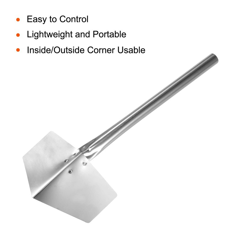 sourcing map Inside Corner Trowel 3.5 Inch Drywall Corner Tool