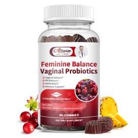 Alliwise Pineapple Feminine Balance Gummies for Women - PH Health Immune Support with Cranberry- Vegan Probiotic Supplement for Vaginal Health, Taste & Confidence