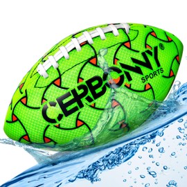 CERBONNY Water Football for Pool, Beach, Backyard - Waterproof Football for Kids 8-12, All Weather Football Water Toys, Family Games for Teens Boys & Adults