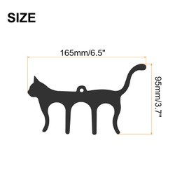 MECCANIXITY Cute Cat Shaped Metal Music Book Clip and Page Holder, Piano Sheet Music Holders Music Book Holder for Sheet Music Stands, Black