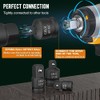 2PCS Impact Socket Adapter and Reducer Set,1/2"to 3/8" & 3/8"to