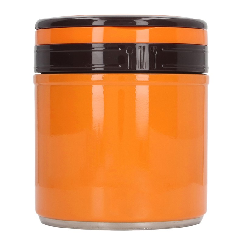 Insulated Food Jar 304 Stainless Steel Japanese Style Round Shape