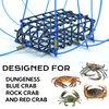 AQWXC 6-Loops Crab Trap for Fishing Pole, Crab Snare for