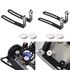 Stealth Mount Body Mount RC Body Magnet Shell Body Mount Strong Magnet Characteristics Metal Durable Long Lasting 1:10 RC Crawler Car L Bracket Set of 4 with Magnet