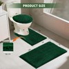 Baahrnom Bathroom Rugs Sets 3 Piece with Adjustable Toilet Seat
