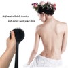 Cinlitek Silicone Body Scrubber, Long Handle Back Scrubber for Body,