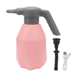 Electric Spray Bottle Plant Mister for Indoor Outdoor Plants 3L Automatic Watering Can Rechargeable Battery Powered Sprayer Pink with A 360 Degree Rotating Nozzle