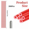 200 Pack Spray Can Straws, Red Plastic Spray Paint Nozzles
