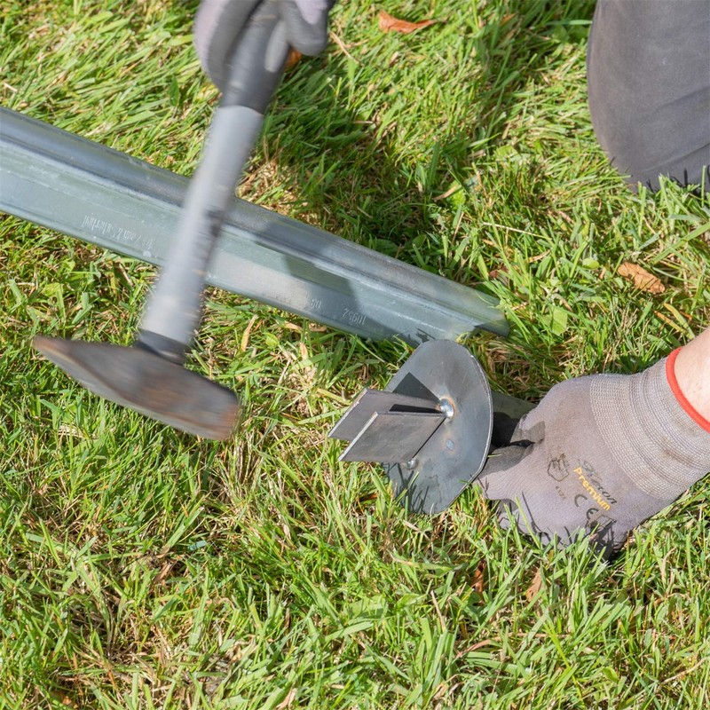 VOSS.farming Ground plate for Z-profile fence posts, bracing of wild