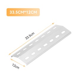 FIRXZYMZ 33.5 x 12 cm Stainless Steel Grill Burner Cover Heating Plate Replacement Parts for Enders San Diego, Flame Plate Heat Shield Accessories