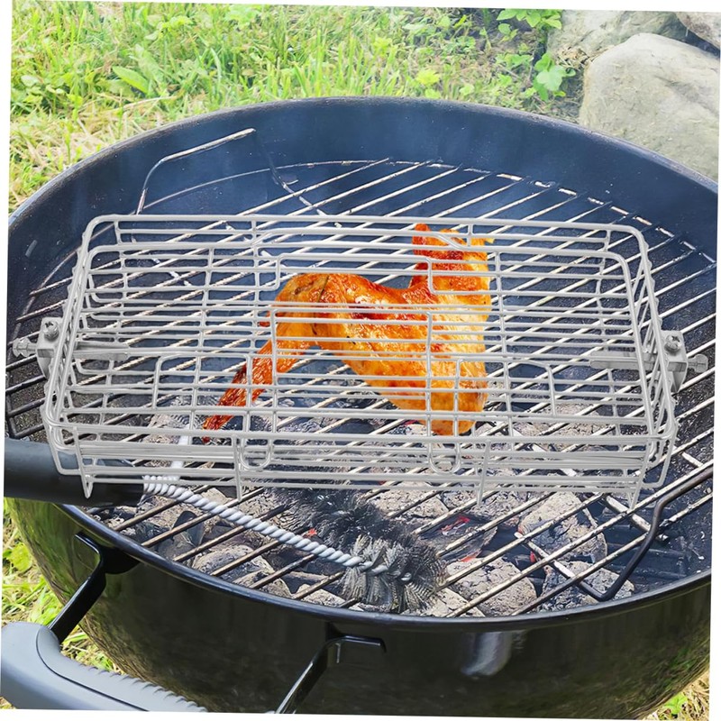 WOONEKY High Temperature Resistant Stainless Steel Rotating Cage for Fish