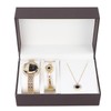 Business Style Women Watch Bracelet Necklace Set Anniversary Birthday Gift