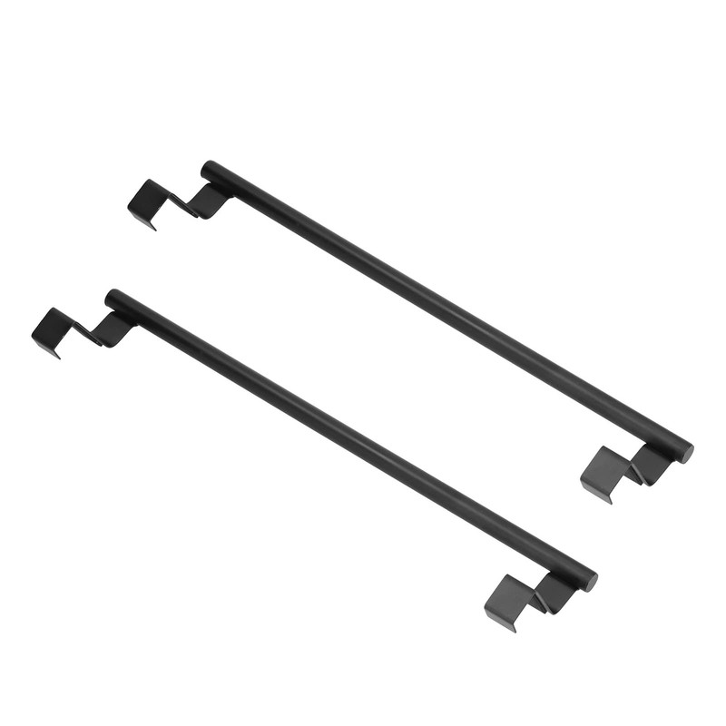 Over Door Towel Rack 2pcs, Black Kitchen Cabinet Towel Rack