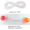 Encoidoz 27.5FT Outdoor Globe Patio String Lights - 6pcs Colored