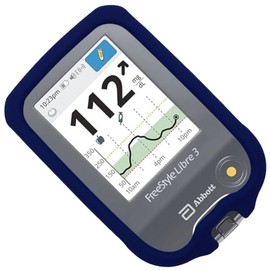 No-slip Silicone Case for Freestyle Libre 3 Freestyle Libre 2 (DBlue)