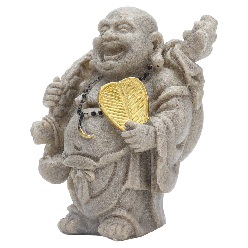 Buddha Statue Resin Mini 8cm Maitreya Laughing Buddha Figurine for
