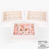 Gcardist Auto-pop Up 12 Cupcake Boxes with Window White 6