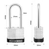RookMad Keyed Padlocks, Laminated Steel Padlock, Keyed Alike Locks with