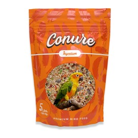 Mycelium Premium Conure Cuisine – Organic, Non-GMO, High Nutritional Value Bird Food for Conures, Sourced from Local USA Farms, Sustainable Farming, 5 lbs