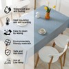 WUBAYI Table Cloth PVC Plastic Wipe Clean Tablecloth Rectangular Kitchen