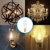 OHLECTRIC CA5 Incandescent Decorative Light Bulb - Flame Shaped Light