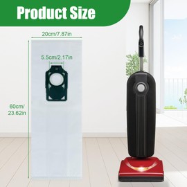 12 Pack HEPA RLH-6 Vacuum Cleaner Bags For Riccar Supralite R10S R10D R10O R10S, Vacuum Replacement Bags For Simplicity Freedom R10S R10D S10P S10S Upright Vacuums Cleaner Replace Part RLH6 SLH6