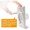 Hayden Central Vacuum Inlet-WHITE-Round Door Central Vacuum - High Quality!