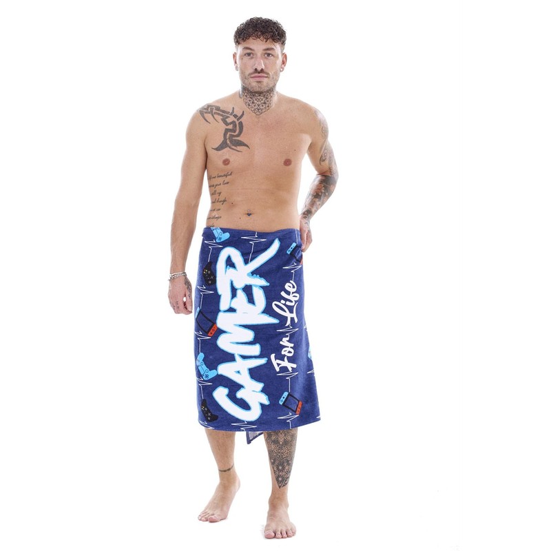 Gamer For Life Beach Towel - Gaming Controller Beats Design