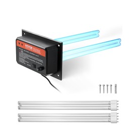 VEVOR HVAC Air Purifier Whole House, 72W 16inch, UV UVC Light in Duct for Ac (Air Conditioning) Duct, Air Scrubber with 2 Replacement Bulb, HVAC UV lights for Ac Systems