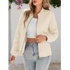 Fisoew Womens Zip Up Long Sleeve Sweatshirt Jacket Casual Loose
