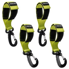 Gradient Fitness 4 Pieces Kayak Paddle Clip, Sup Paddleboard Keeper Paddle Clip Paddle Holder (Green)