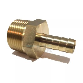 PRO-EDGE INDUSTRIAL 3/8 HOSE BARB X 3/4 MALE NPT Brass Pipe Fitting NPT Thread Gas Fuel Water Air