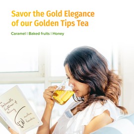 NEPAL TEA Organic Black Loose Leaf Tea - USDA Certified Organic with Gold Tips - Single Origin from a Family Farm in the Himalayas - 3.5 oz / 100g Award-Winning (Kumari Gold)