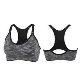 YEYELE Women 5 Pack Adjustable Straps and Removable Pads Tank Top Seamless Racerback Sports Bra