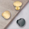 IAFVKAI 4 Pieces Cabinet Knobs Zinc Alloy Drawer Knobs Brushed