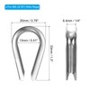 PATIKIL M5 Stainless Steel Thimbles 20pcs Wire Rope Thimbles 5mm
