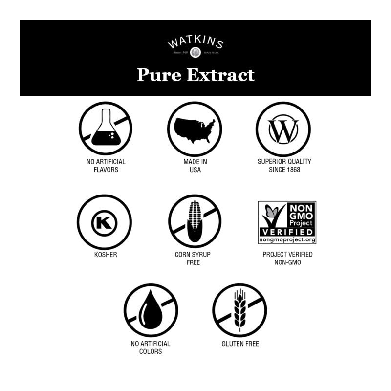 Watkins Pure Almond Extract, 4 Fl Oz (Pack of 3)