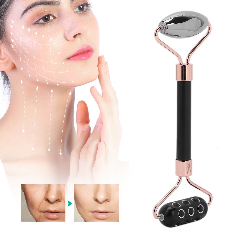 Terahertz Face Roller Power Stone Facial Beauty Roller Massager Gua